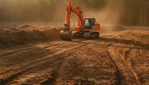 Excavation contractor site direction